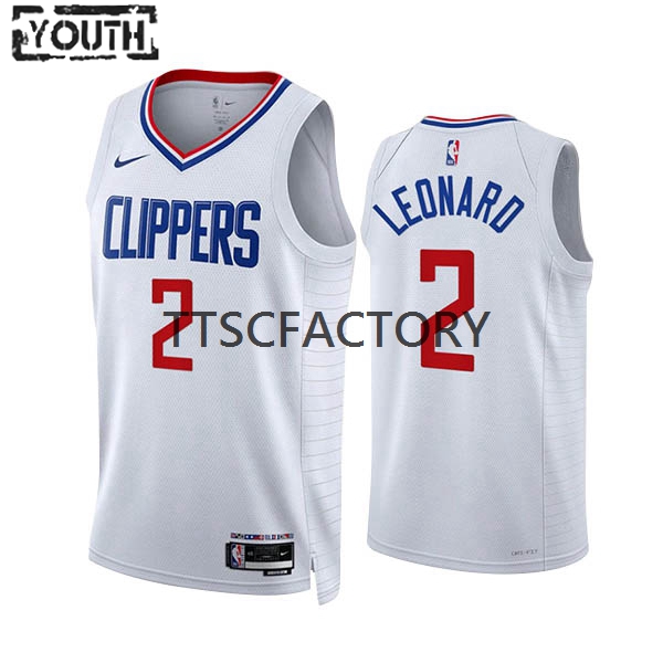 Los Angeles Clippers Trikot Kawhi Leonard 2 Nike 2022-23 Association Edition Weiß Swingman - Kinder Los Angeles Clippers Trikot Kawhi Leonard 2 Nike 2022-23 Association Edition Weiß Swingman - Kinder